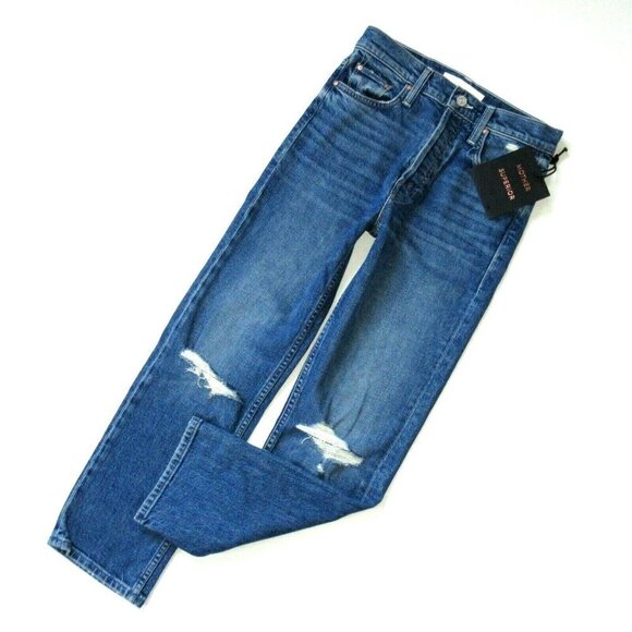 NWT Mother Superior Tomcat in Playing With Scissors High Rise Destroyed Jeans 24